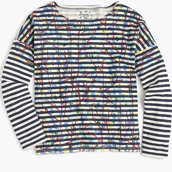 Michael De Feo for J.Crew striped T-shirt - Picture 2 of 7